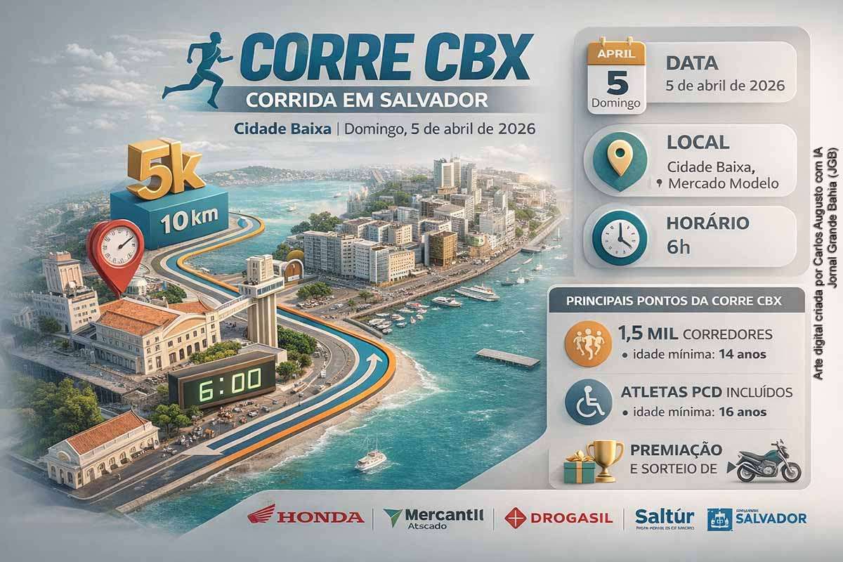 Cidade Baixa recebe corrida ‘Corre CBX’ com percursos de 5K e 10K no Domingo de Páscoa