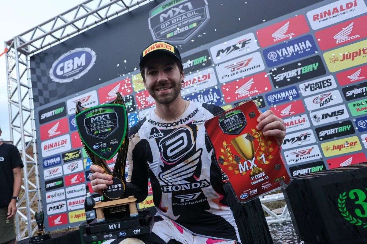 MX1GP Brasil 2026: Enzo Lopes vence em Canelinha, Honda Racing lidera e Piroli assume vice na MX2
