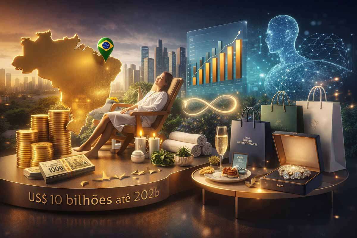 Mercado de luxo no Brasil cresce e projeta US$ 10 bilhões até 2026 com foco em experiências e bem-estar