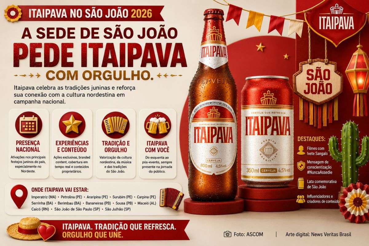 Marca do Grupo Petrópolis reforça presença nos principais festejos juninos do país com experiências para o público, conteúdos proprietários, campanha nacional e ações voltadas à valorização da cultura nordestina.