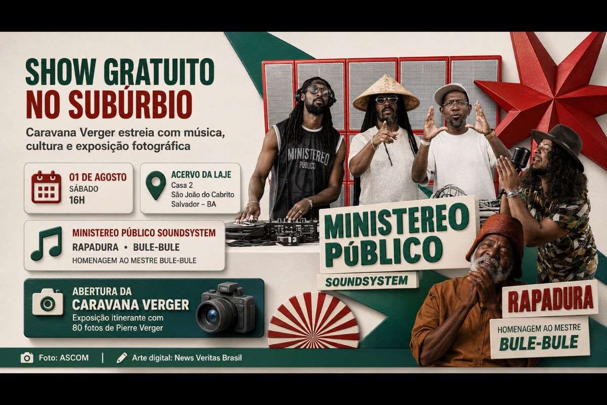 Apresentação gratuita acontece no sábado (01/08/2026), no Acervo da Laje, e marca o início da exposição itinerante que percorrerá 18 municípios de cinco estados e o Distrito Federal.