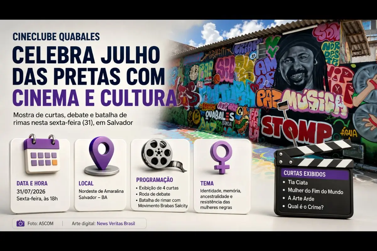 Instituto Quabales promove programação gratuita no Nordeste de Amaralina com exibição de quatro curtas-metragens, roda de debate e participação do Movimento Brabas Salcity.
