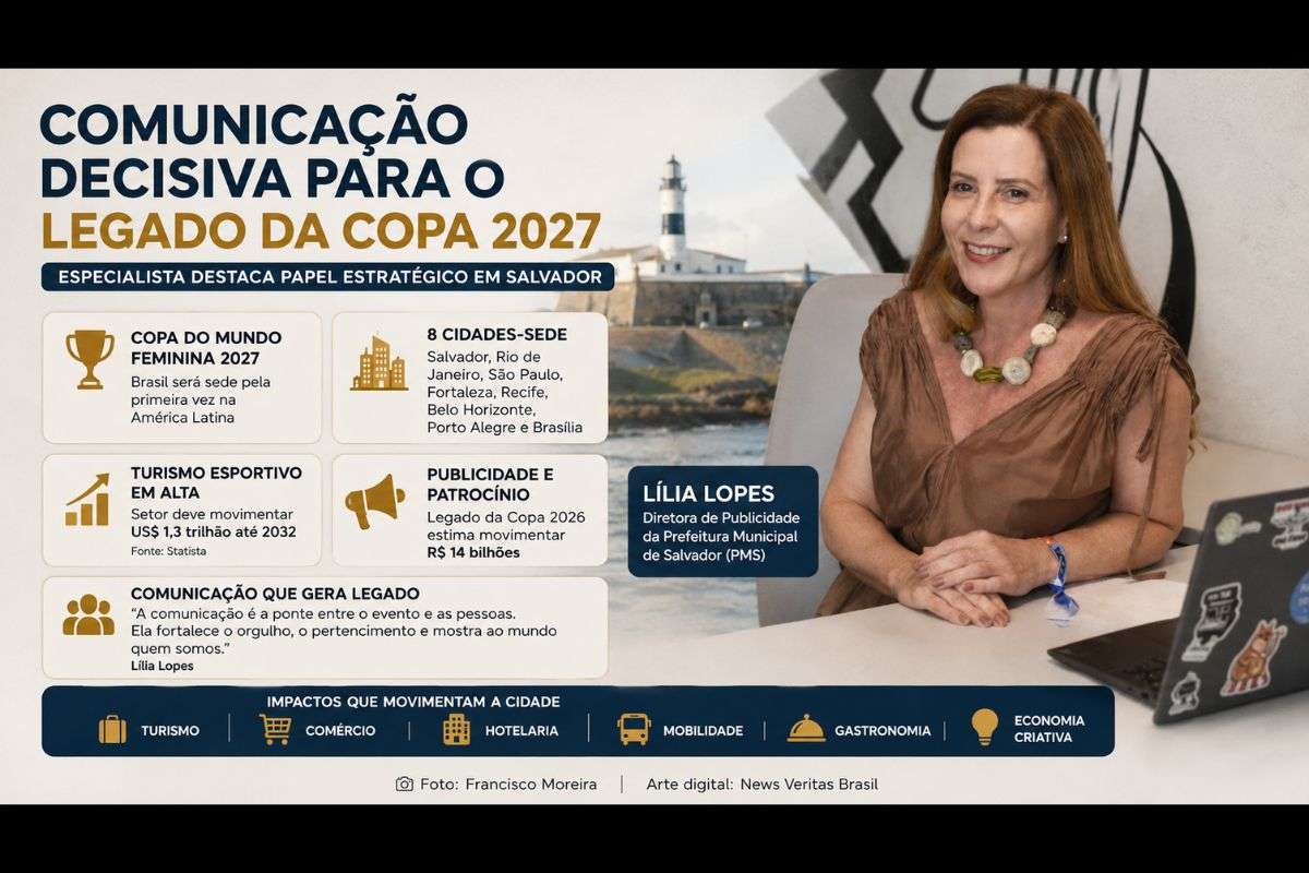 Copa do Mundo Feminina 2027 desafia Salvador a fortalecer imagem internacional e ampliar legado por meio da comunicação, afirma diretora da Prefeitura