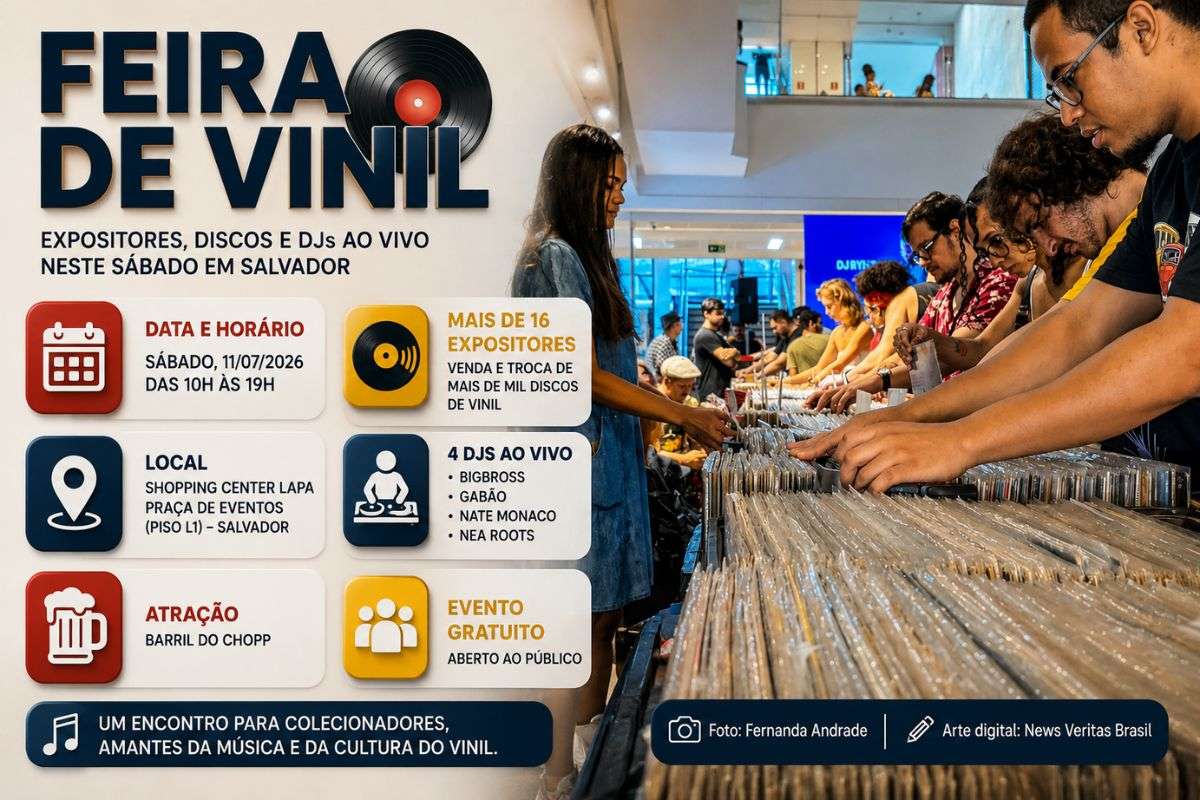 Feira de Vinil no Shopping Center Lapa reúne mais de 16 expositores, DJs e mais de mil discos