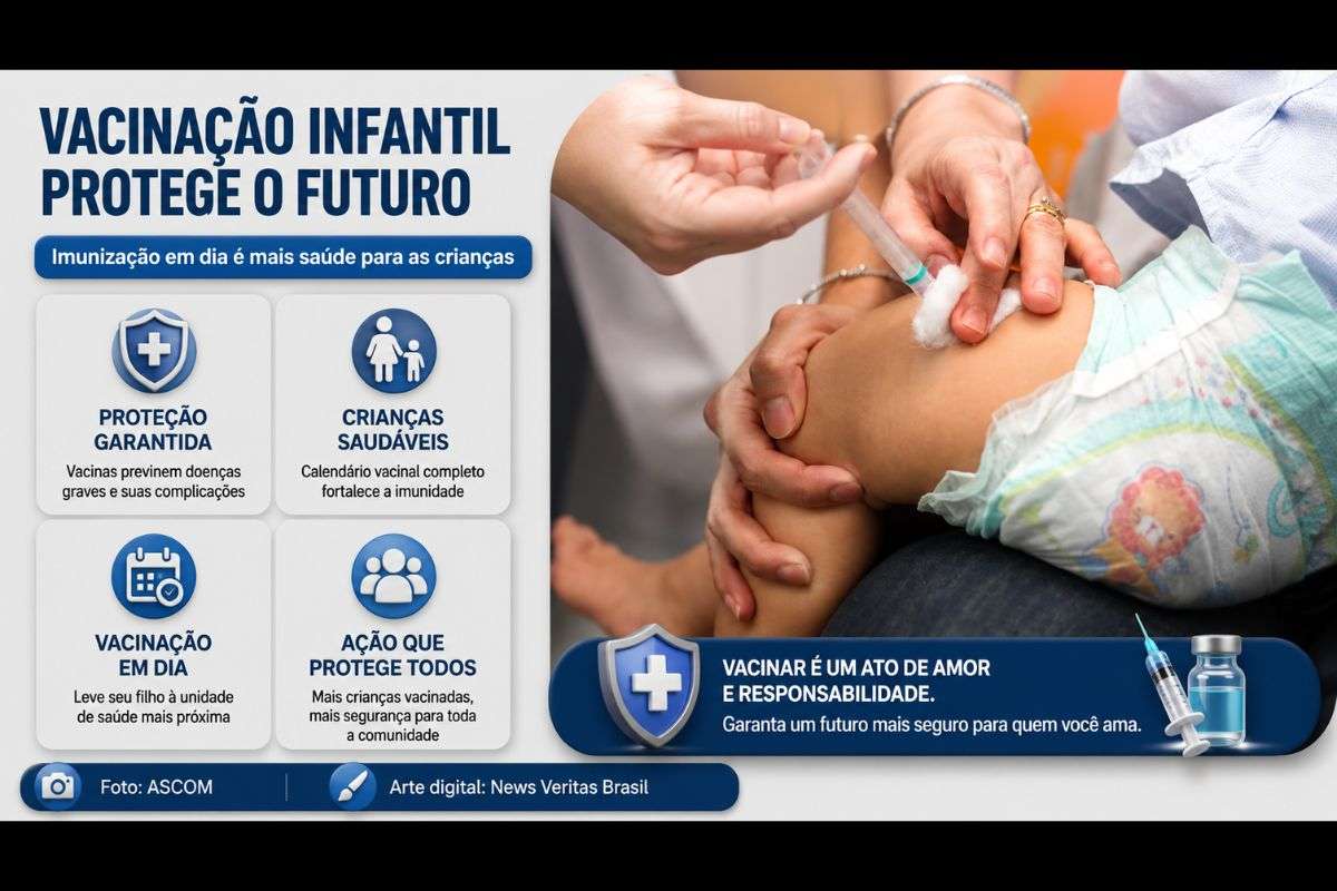 OMS e Unicef: Brasil reduz em quase 90% o número de crianças sem vacinação inicial e avança na cobertura vacinal infantil
