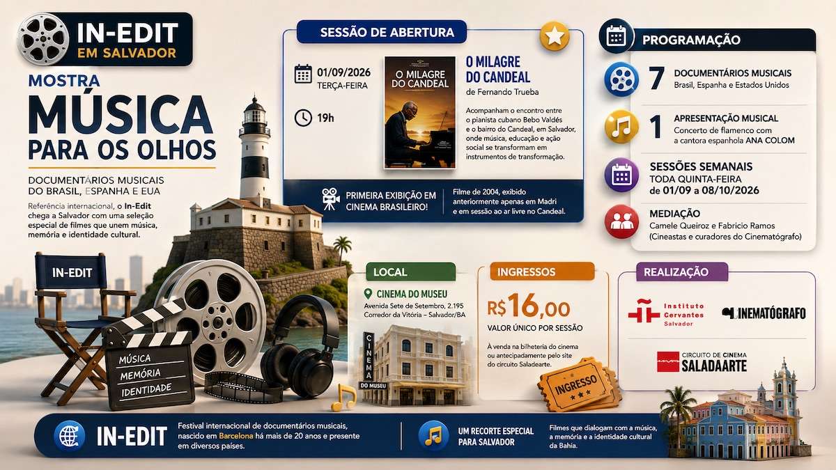 In-Edit leva documentários musicais do Brasil, Estados Unidos e Espanha a Salvador