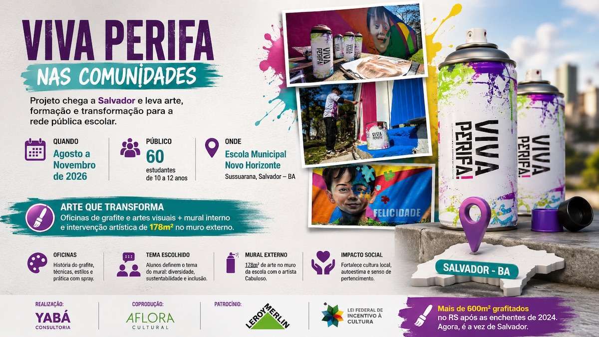 Viva Perifa chega a Salvador com oficinas de grafite