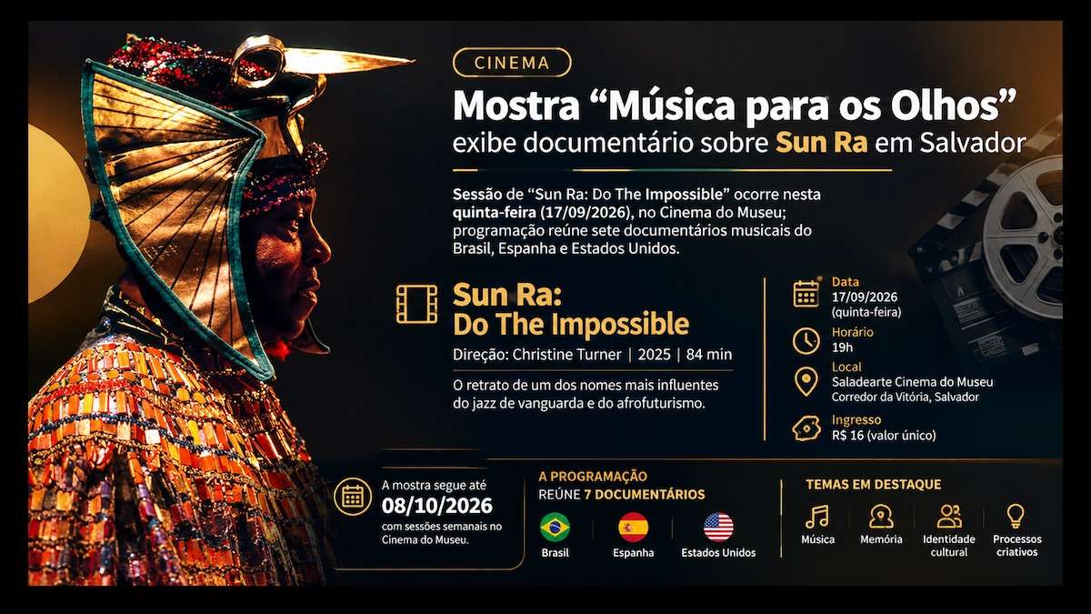 Documentário sobre Sun Ra será exibido em Salvador