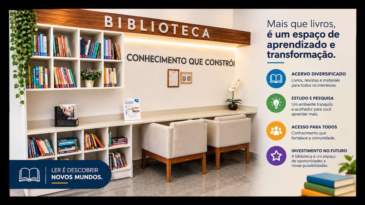 Hospital Ortopédico da Bahia cria biblioteca com mais de 150 livros doados por colaboradores