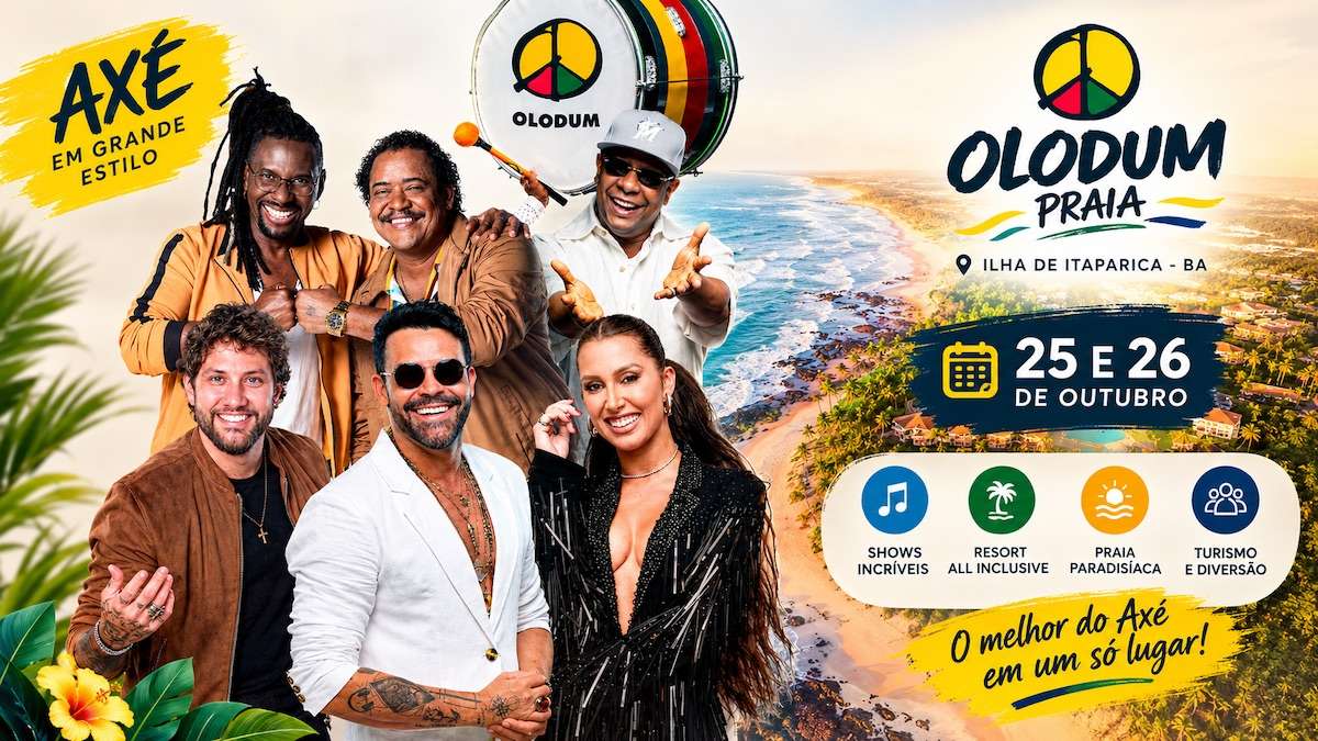 Sauípe Summer Festival reúne Olodum, É o Tchan, Psirico, Jammil, Cheiro de Amor e Alexandre Peixe