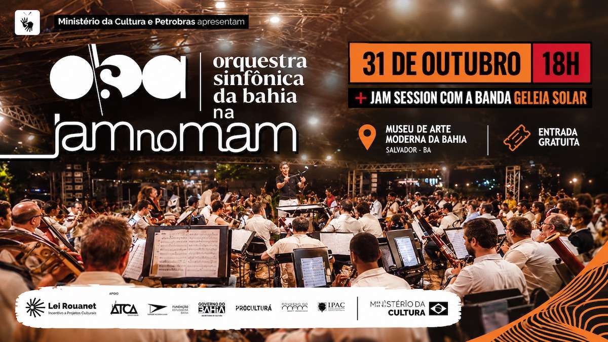 OSBA reúne 49 músicos em concerto de jazz e música sinfônica na JAM no MAM