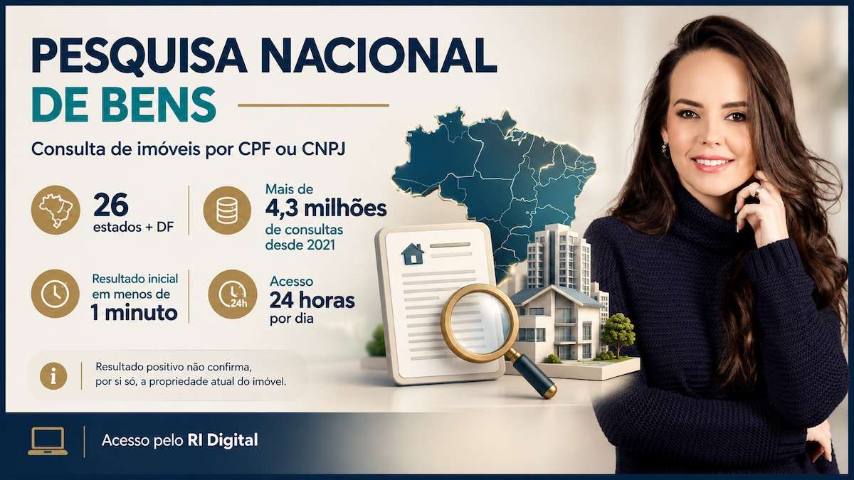 Pesquisa Nacional de Bens permite consultar imóveis por CPF ou CNPJ na Bahia e em todo o Brasil